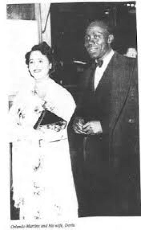 Orlando Martins with his wife, Doris